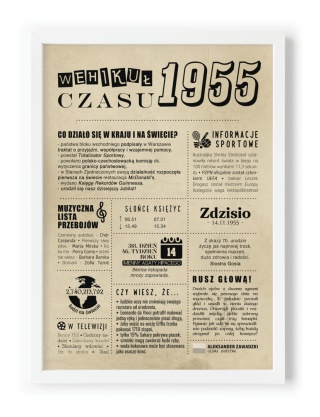 PREZENT na 70 URODZINY na siedemdziesiątkę PERSONALIZOWANY PLAKAT